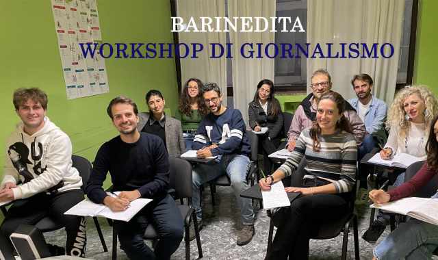 Barinedita, Workshop di Giornalismo: al via le iscrizioni